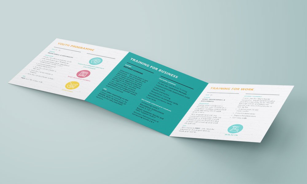 Frontline Training - Upskill Yourself Brochure - emotive design